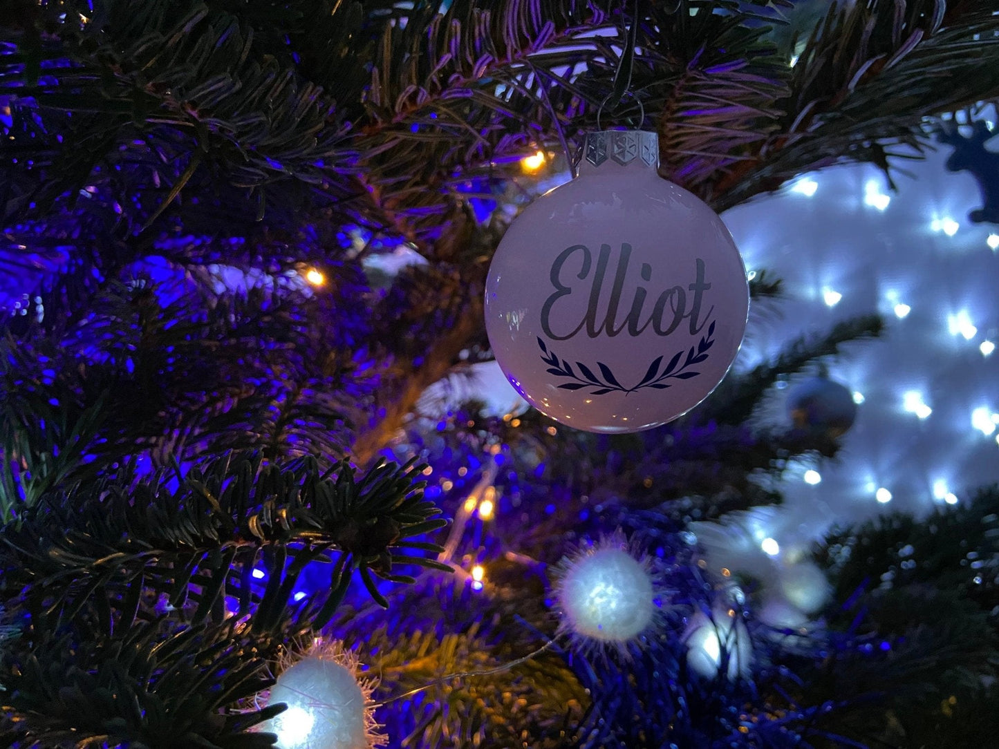 Boule de Noël personnalisée et son coffret cadeau personnalisé fait main - LaBoxaMalice