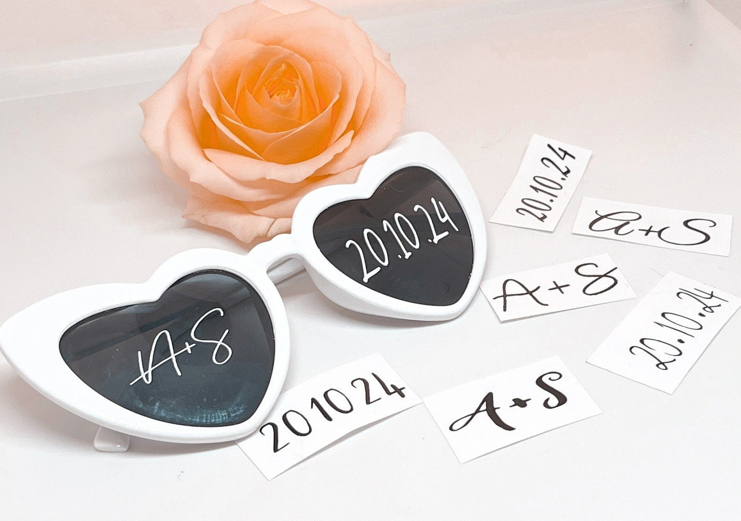 Lunettes Cœur Personnalisées : L'Accessoire Tendance des Mariages 2023 - 2024 - LaBoxaMalice