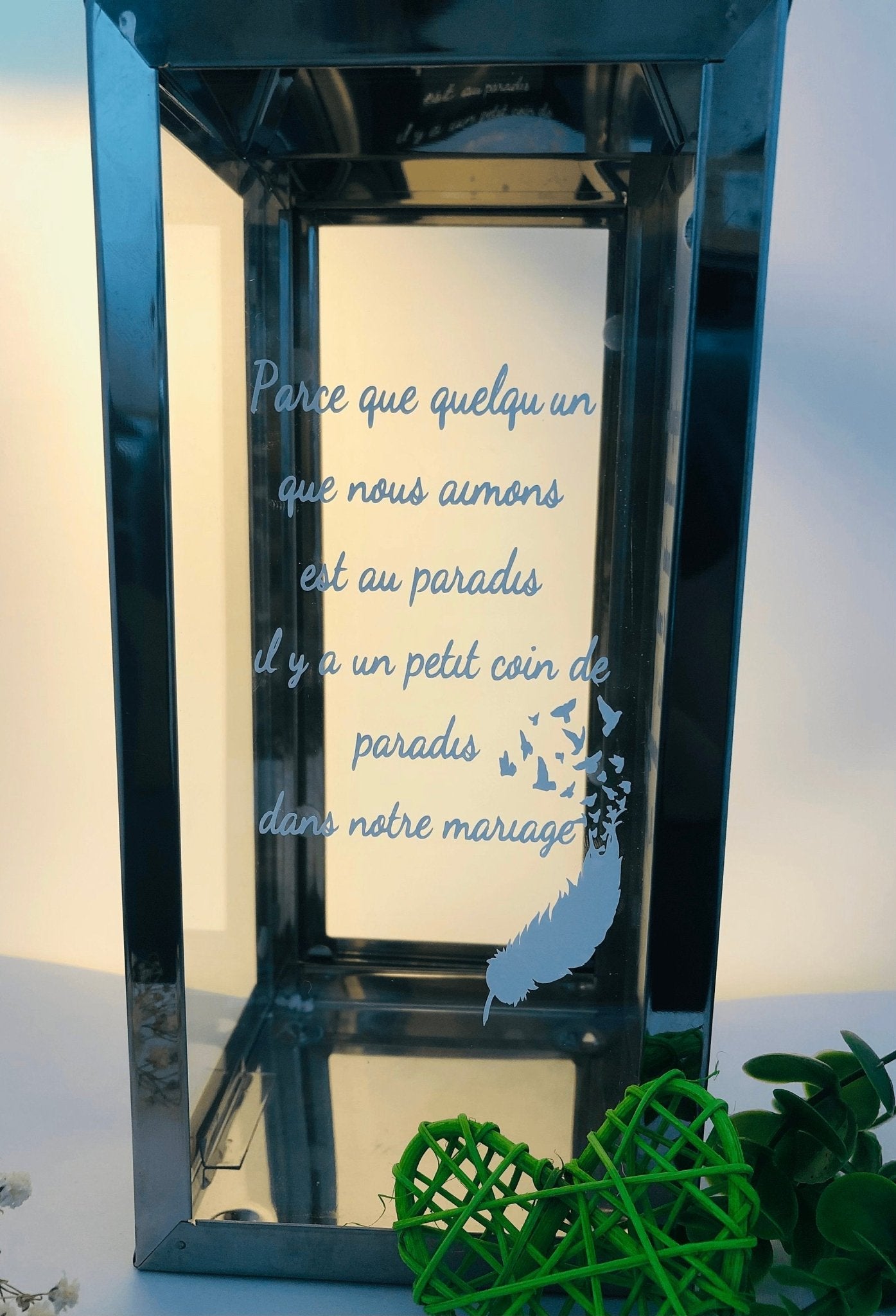 Stickers Lanterne hommage pour mariage - hommage aux absents - LaBoxaMalice