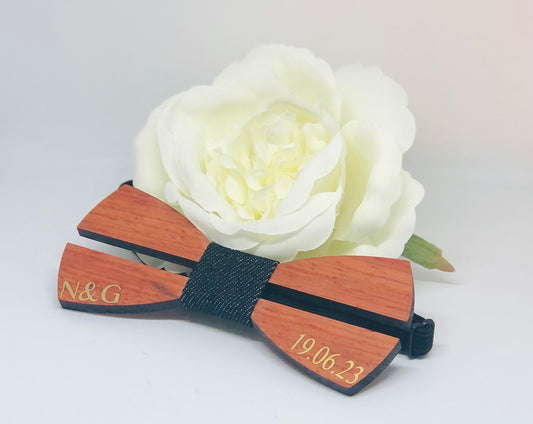 Custom wooden bow tie for events