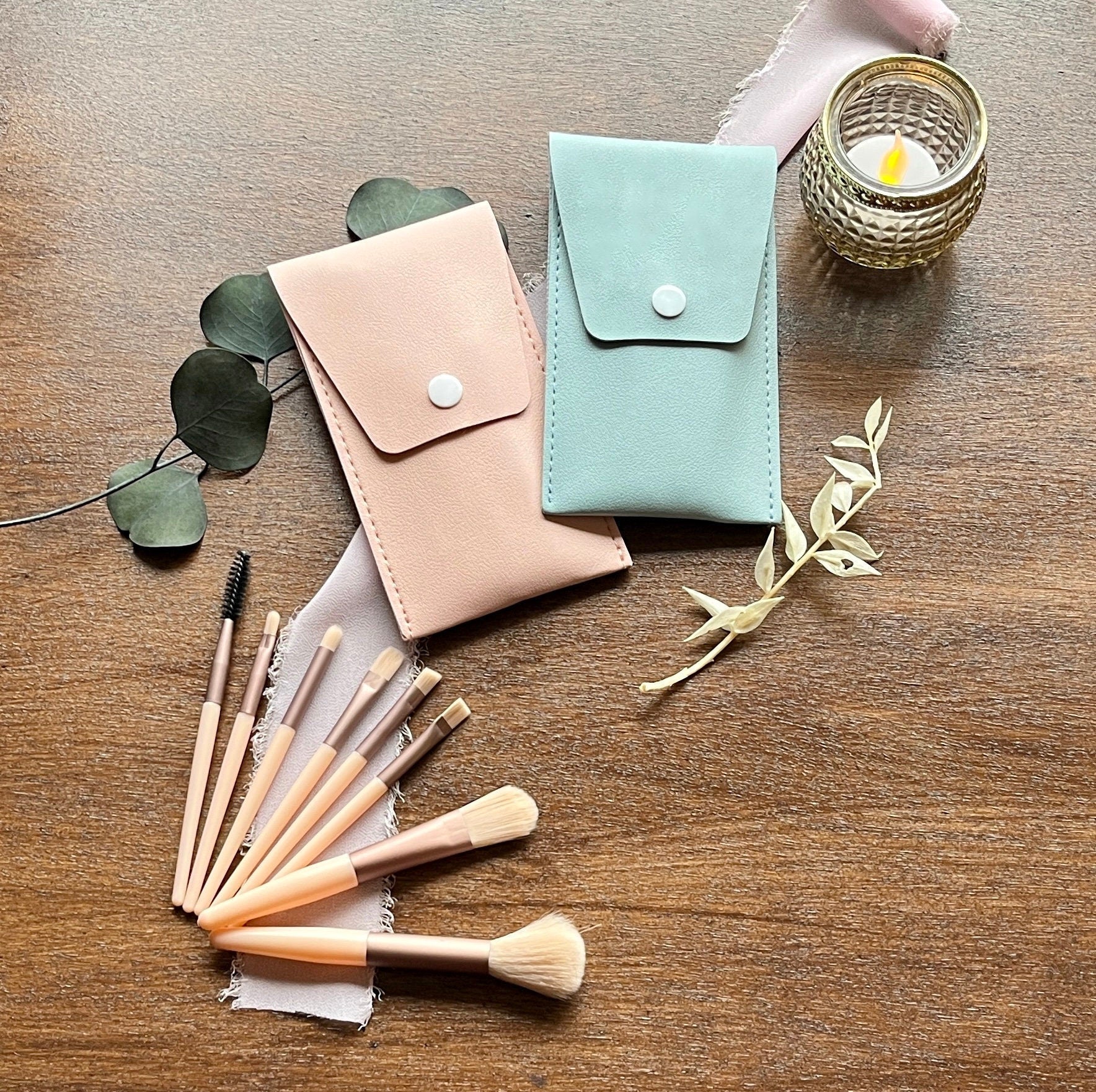 Set pinceaux maquillage et pochette personnalisé - LaBoxaMalice