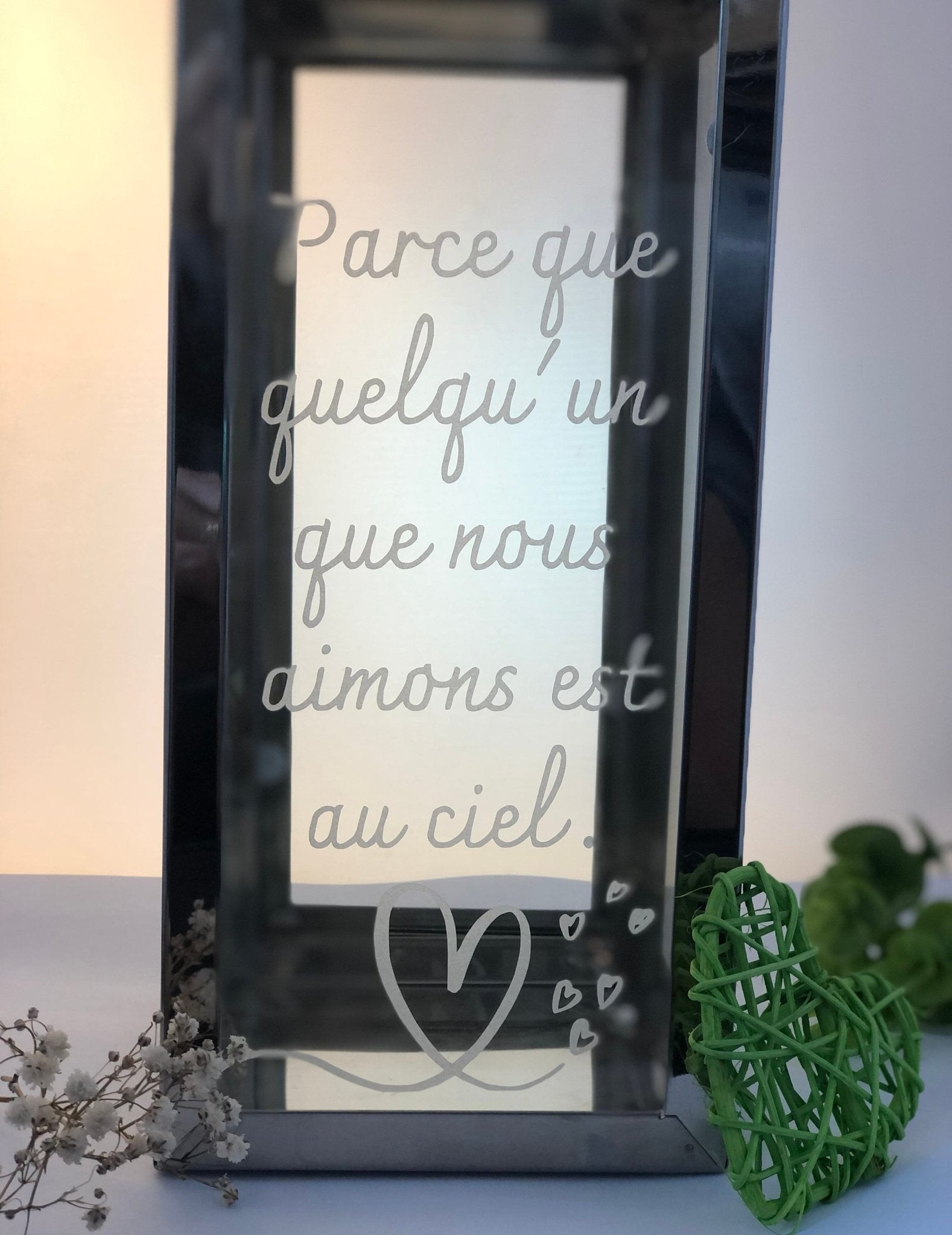 Stickers Lanterne hommage pour mariage - hommage aux absents - LaBoxaMalice